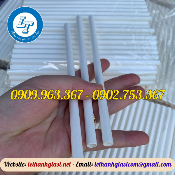 ỐNG HÚT GIẤY MÀU TRẮNG Ở ĐÂU BÁN GIÁ RẺ? ống hút giấy phi 6 trắng