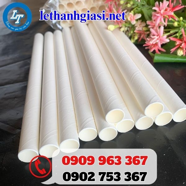 ống hút giấy màu trắng phi 12 giá rẻ ống hút giấy màu trắng phi 12 giá rẻ