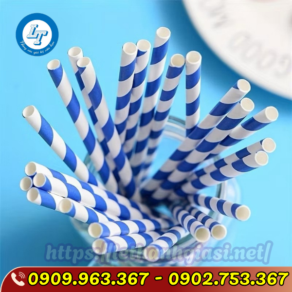 NƠI BÁN ỐNG HÚT GIẤY SỌC NHIỀU MÀU GIÁ SỈ ỐNG HÚT GIẤY SỌC