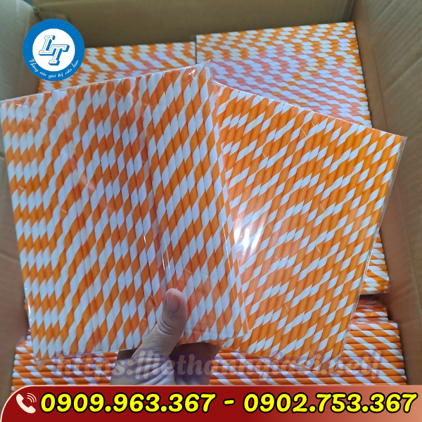 NƠI BÁN ỐNG HÚT GIẤY SỌC NHIỀU MÀU GIÁ SỈ ỐNG HÚT GIẤY SỌC