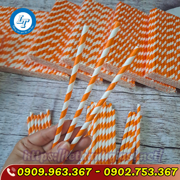 NƠI BÁN ỐNG HÚT GIẤY SỌC NHIỀU MÀU GIÁ SỈ ỐNG HÚT GIẤY SỌC