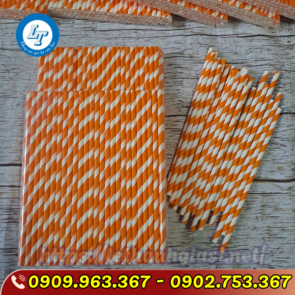 NƠI BÁN ỐNG HÚT GIẤY SỌC NHIỀU MÀU GIÁ SỈ ỐNG HÚT GIẤY SỌC