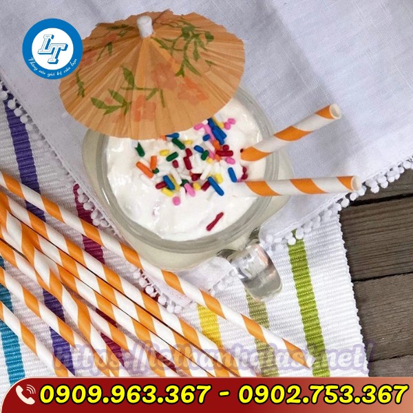 NƠI BÁN ỐNG HÚT GIẤY SỌC NHIỀU MÀU GIÁ SỈ ỐNG HÚT GIẤY SỌC