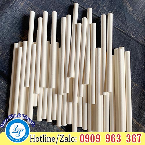 Cung cấp ống hút giấy dùng 1 lần giá sỉ rẻ TPHCM ỐNG HÚT GIẤY MÀU TRĂNG