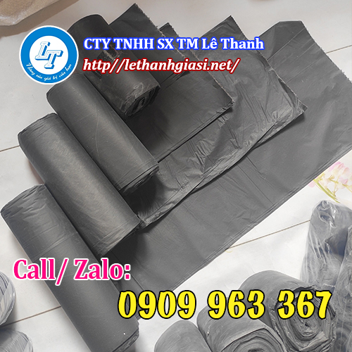 SẢN XUẤT TÚI RÁC MÀU ĐEN GIÁ RẺ TPHCM túi rác cuộn đen
