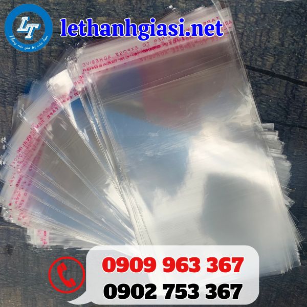 sỉ giá rẻ túi opp bóng kính dán miệng đựng thực phẩm