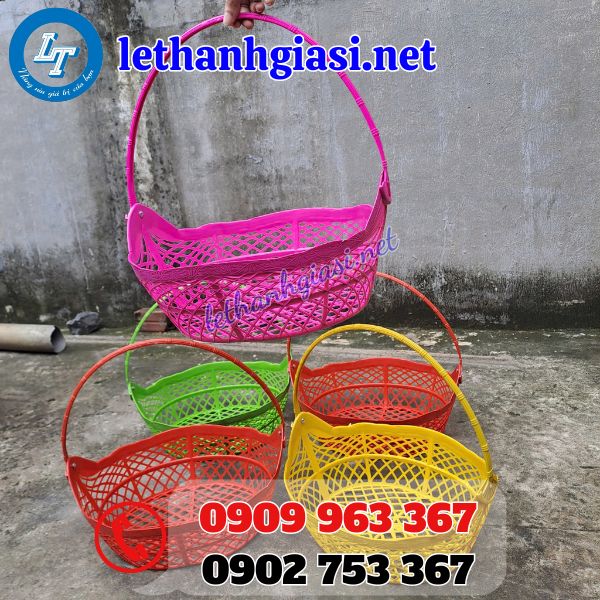 sỉ giỏ nhựa gói ùa tết giá rẻ chất lượng
