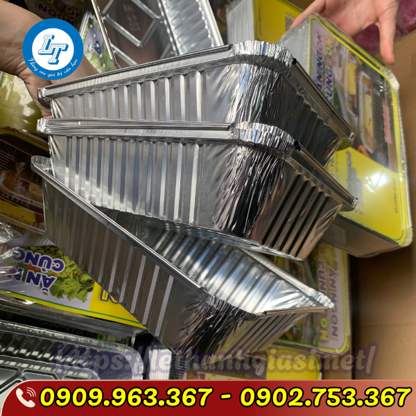 HỘP GIẤY BẠC GIỮ NHIỆT ĐỰNG THỰC PHẨM HỘP GIẤY BẠC CHỮ NHẬT