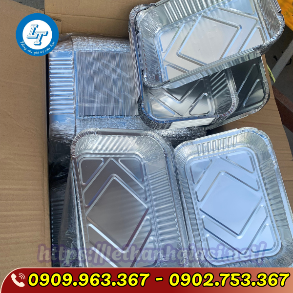 HỘP GIẤY BẠC GIỮ NHIỆT ĐỰNG THỰC PHẨM HỘP GIẤY BẠC CHỮ NHẬT
