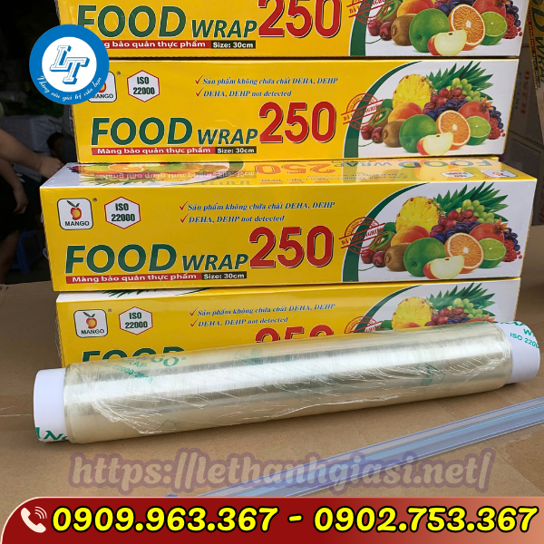SỈ RẺ MÀNG BỌC THỰC PHẨM CUỘN NHỎ DÙNG TRONG GIA ĐÌNH MÀNG BỌC THỰC PHẨM CUỘN NHỎ FOOD WRAP 250