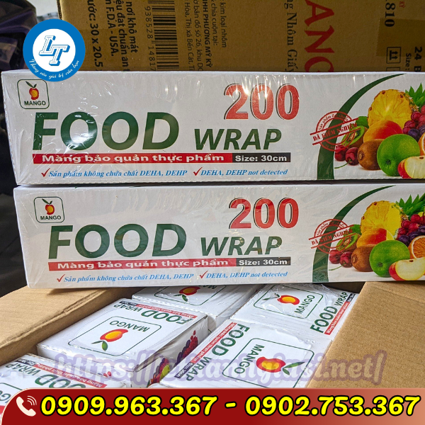 SỈ RẺ MÀNG BỌC THỰC PHẨM CUỘN NHỎ DÙNG TRONG GIA ĐÌNH MÀNG BỌC THỰC PHẨM CUỘN NHỎ 200