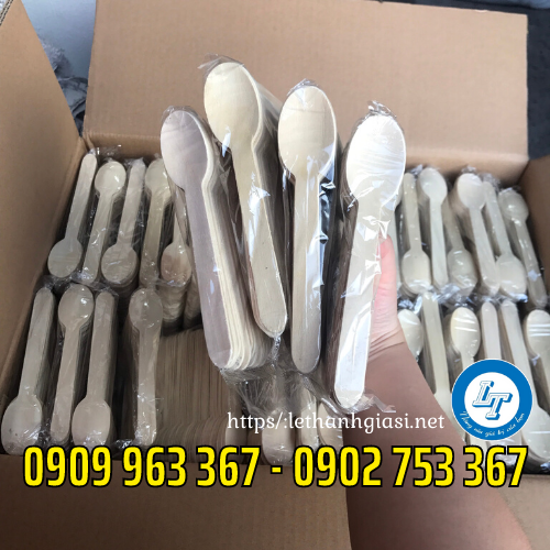 Muỗng gỗ dùng 1 lần giá rẻ tại TPHCM muỗng gỗ dùng 1 lần