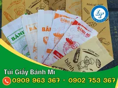 ĐẶT MUA TÚI GIẤY BÁNH MÌ IN SẴN Ở ĐÂU GIÁ RẺ?