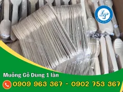 MUA THÌA GỖ DÙNG 1 LẦN GIÁ RẺ TẬN XƯỞNG SẢN XUẤT
