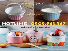 MUA HỘP GIẤY - CỐC GIẤY ĐỰNG KEM GIÁ RẺ Ở ĐÂU