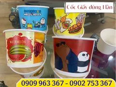 MUA GIÁ RẺ CỐC GIẤY ĐỰNG KEM CÓ NẮP Ở ĐÂU TPHCM