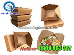 NHÀ CUNG CẤP HỘP GIẤY ĐỰNG THỨC ĂN GIÁ RẺ TẠI TPHCM