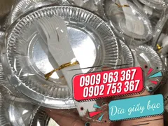 Dĩa giấy bạc dùng một lần giá sỉ tốt