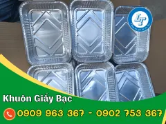 KHAY GIẤY BẠC CHỮ NHẬT CÓ NẮP NHIỀU SIZE GIÁ RẺ