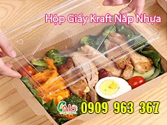 HỘP GIẤY KRAFT NẮP NHỰA TRONG Ở ĐÂU CÓ BÁN?