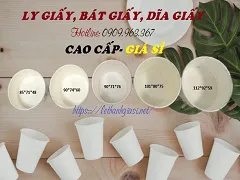 CHUYÊN SỈ LY, CHÉN, DĨA GiẤY GIÁ RẺ ĐẠI LÝ