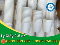 SỈ THÙNG LY GIẤY TRẮNG 2.5 OZ DÙNG MỘT LẦN