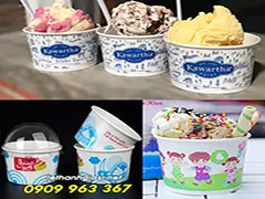 SỈ RẺ LY GIẤY ĐỰNG KEM CÓ NẮP CHO HÀNG QUÁN