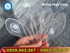 BỎ SỈ MUỖNG NHỰA CÁN NGẮN ĂN CƠM, CANH DÙNG 1 LẦN