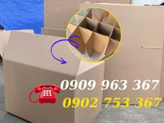 Sản xuất thùng carton có vách ngăn theo yêu cầu giá rẻ