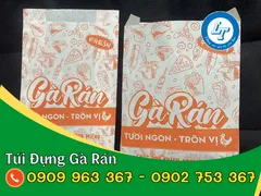 In túi giấy đựng gà rán nhanh, giá rẻ, đẹp cho cửa hàng