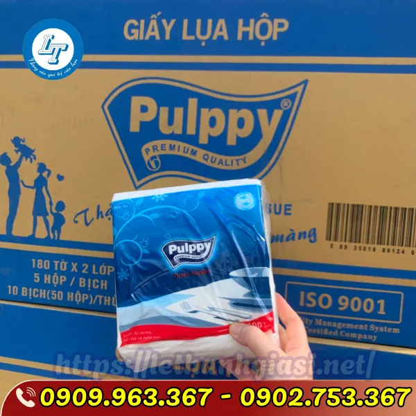 KHĂN GIẤY PULPPY VUÔNG 