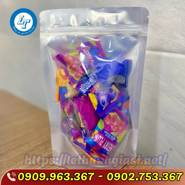 TÚI ZIPPER 1 MẶT BẠC 1 MẶT TRONG