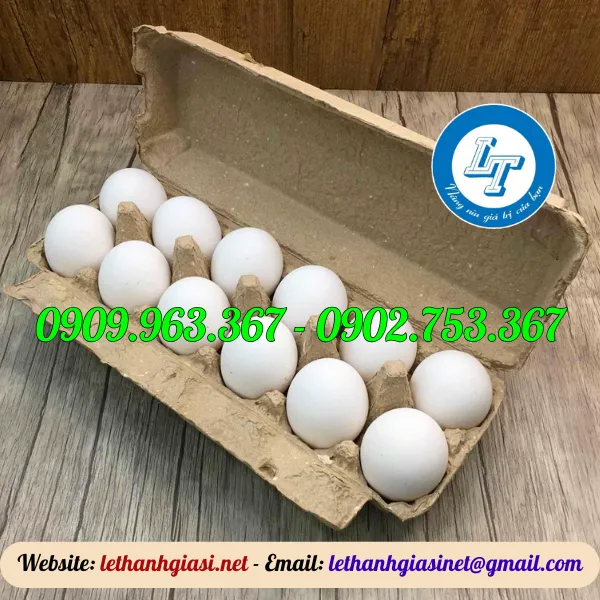 HỘP GIẤY ĐỰNG TRỨNG 12 QUẢ