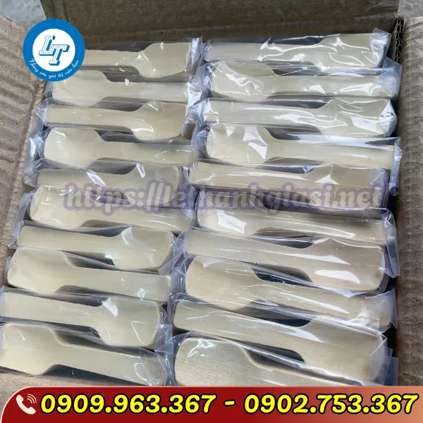 THÌA GỖ NHỎ ĂN KEM, SỮA CHUA