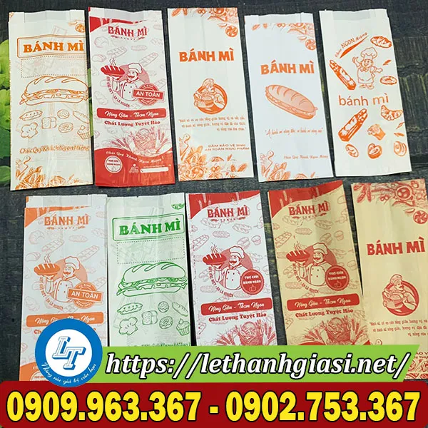 TÚI GIẤY ĐỰNG BÁNH MÌ IN SĂN