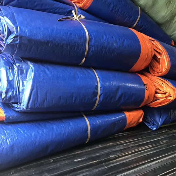 BẠT NHỰA 2 MẶT XANH CAM