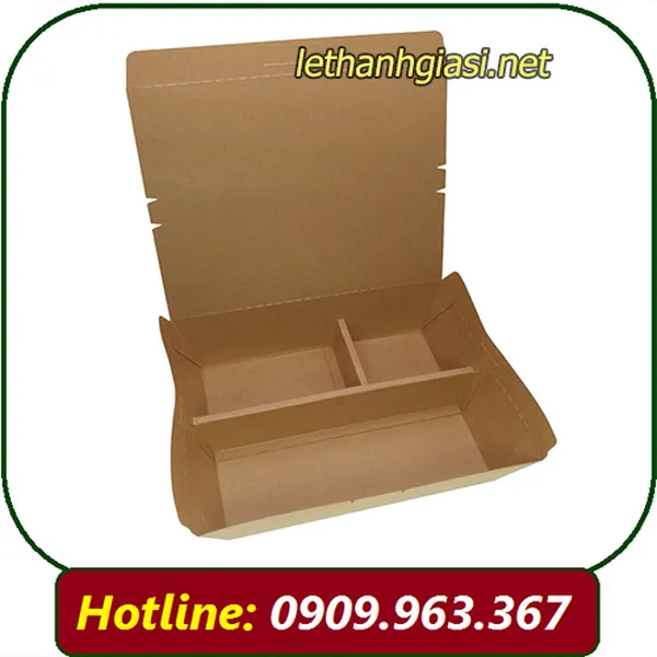 HỘP CƠM GIẤY 3 NGĂN