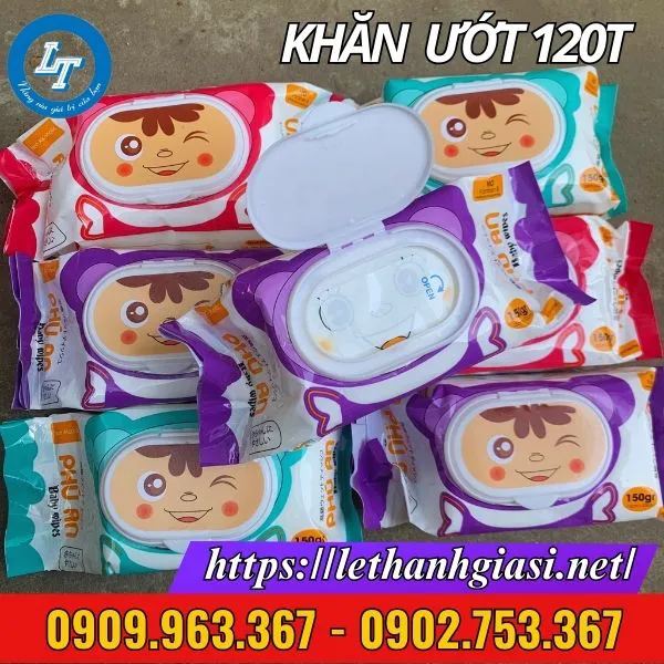 KHĂN GIẤY ƯỚT 120 TỜ