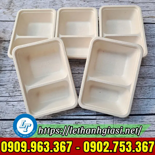 KHAY BÃ MÍA 2 NGĂN CÓ NẮP