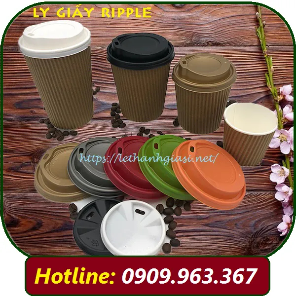 LY GIẤY KRAFT RIPPLE GỢN SÓNG NÂU