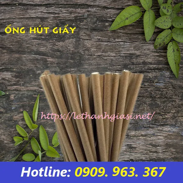 ỐNG HÚT GIẤY KRAFT NÂU 8MM