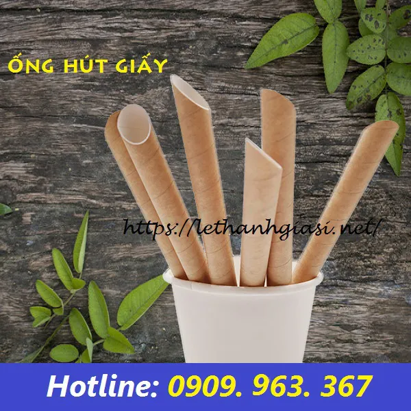 ỐNG HÚT GIẤY KRAFT NÂU TRÀ SỮA