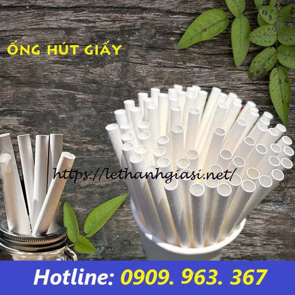 ỐNG HÚT GIẤY TRẮNG TRÀ SỮA 