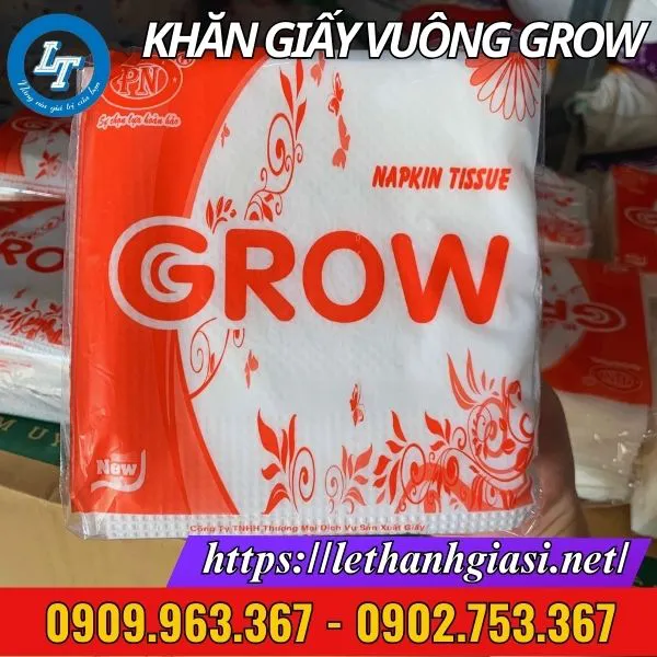 KHĂN GIẤY VUÔNG GROW
