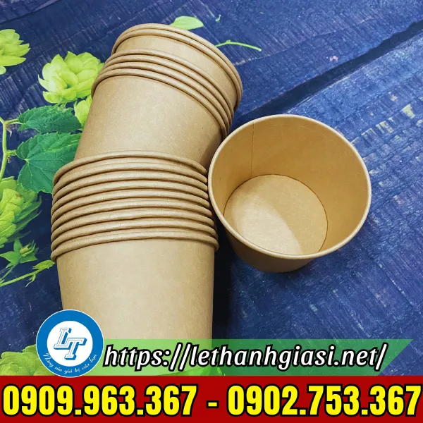 TÔ GIẤY KRAFT CAO ĐỰNG CHÁO, BÚN, PHỞ