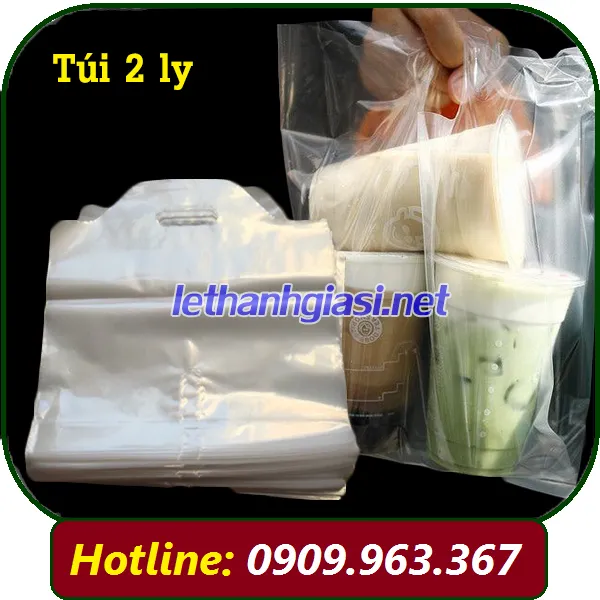 TÚI ĐỰNG 2 LY TRÀ SỮA CÓ VÁCH NGĂN