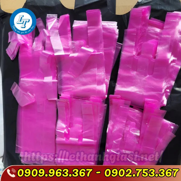 TÚI 2 LY NƯỚC MÍA MÀU HỒNG