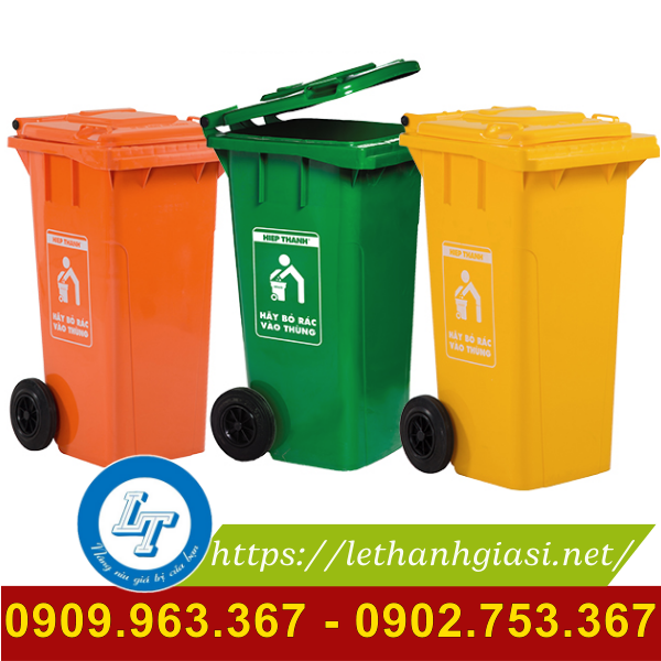 Báo giá thùng rác công cộng nhiều kích cỡ thùng rác nhựa nhiều màu