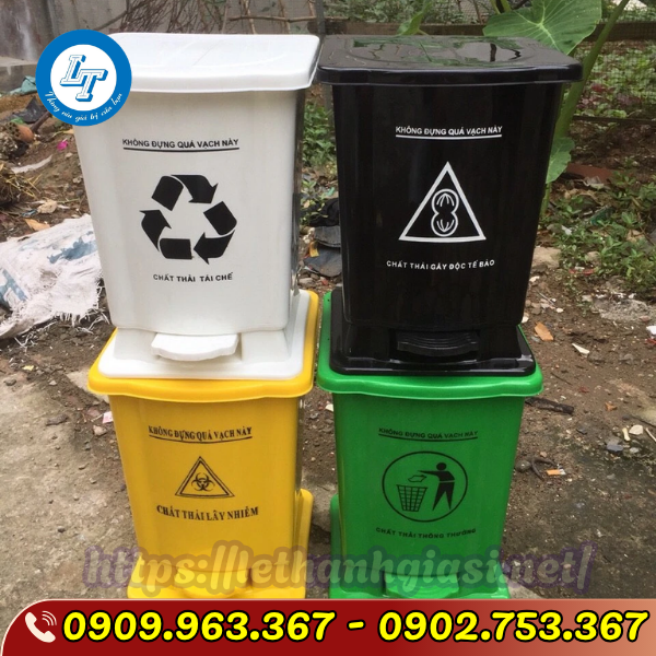 THÙNG ĐỰNG RÁC Y TẾ 30L ĐỦ MÀU GIÁ SỈ RẺ thùng rác 30l đủ màu
