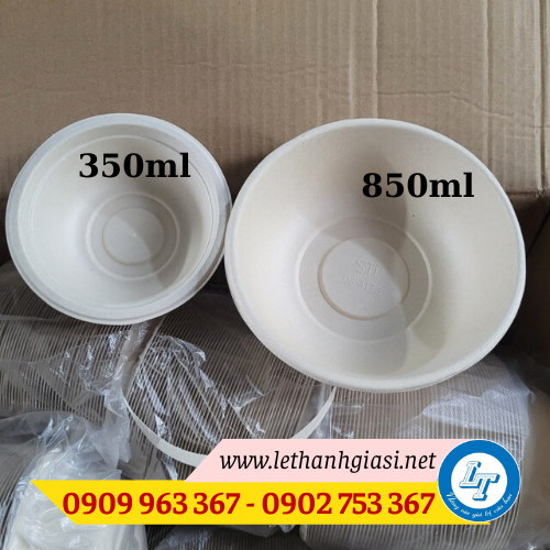 Tô chén bã mía dùng 1 lần giá rẻ mua ở đâu TPHCM tô chén bã mía